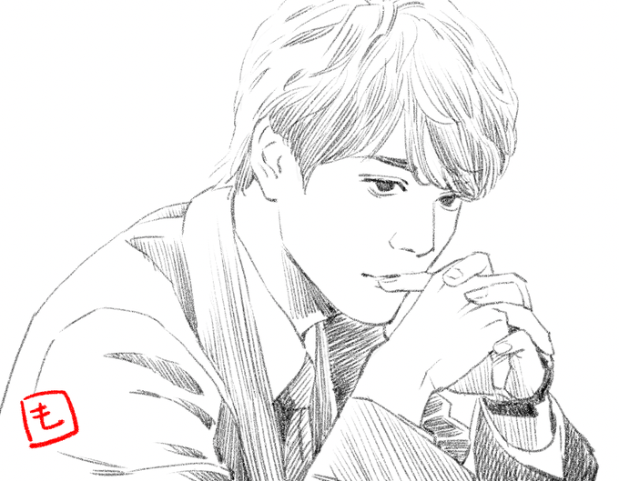 このタイミングで岡田将生のオフショット(゜∀゜) #虎に翼 #虎に翼絵 