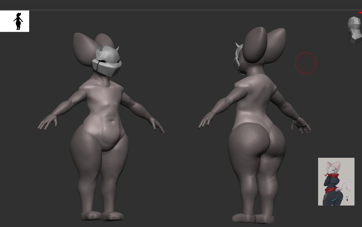 Snugtaro's tweet photo. Sculpt thingie! (Wip) https://t.co/tbmQcEtfHi