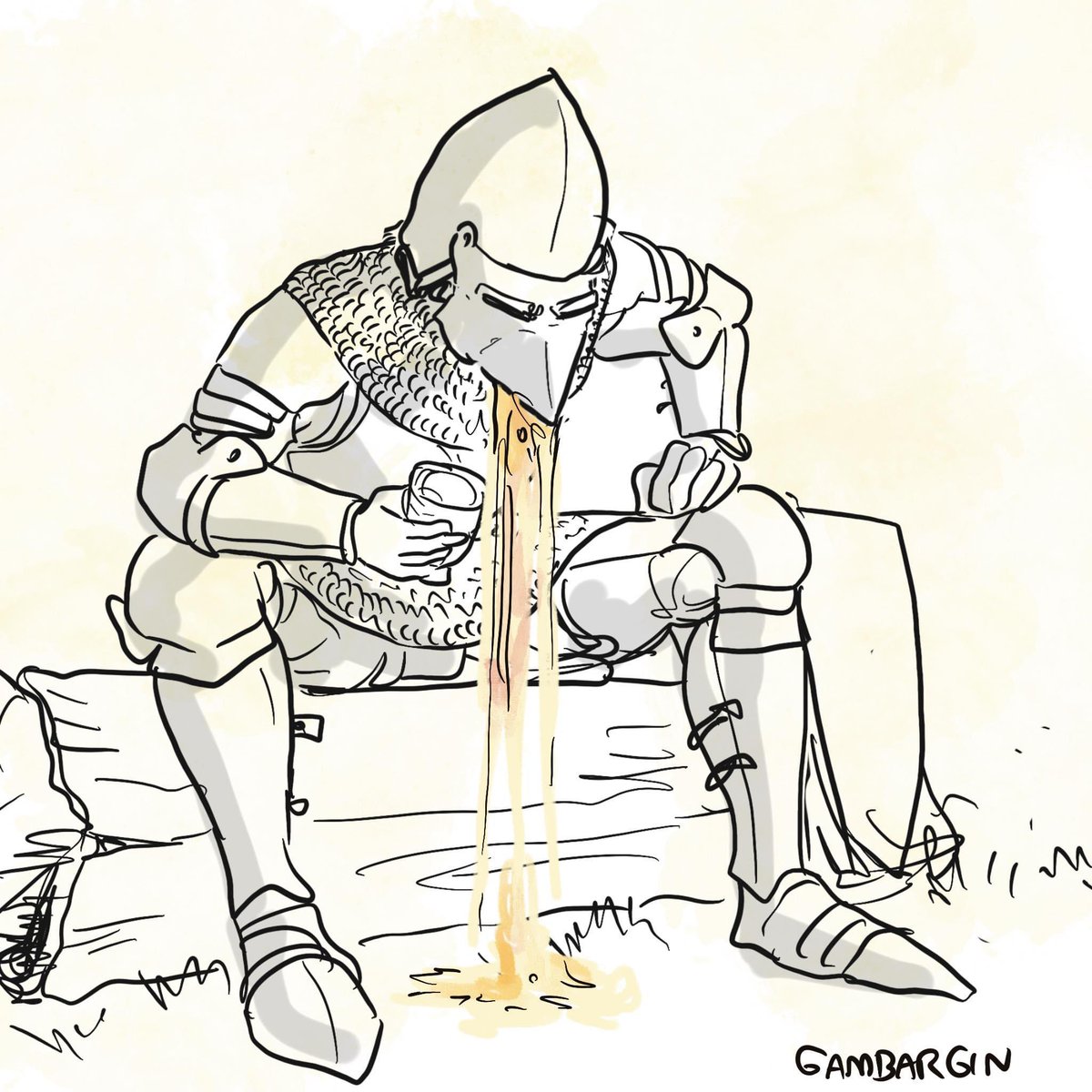 That puking knight became my reaction image for anything that causes me ...
