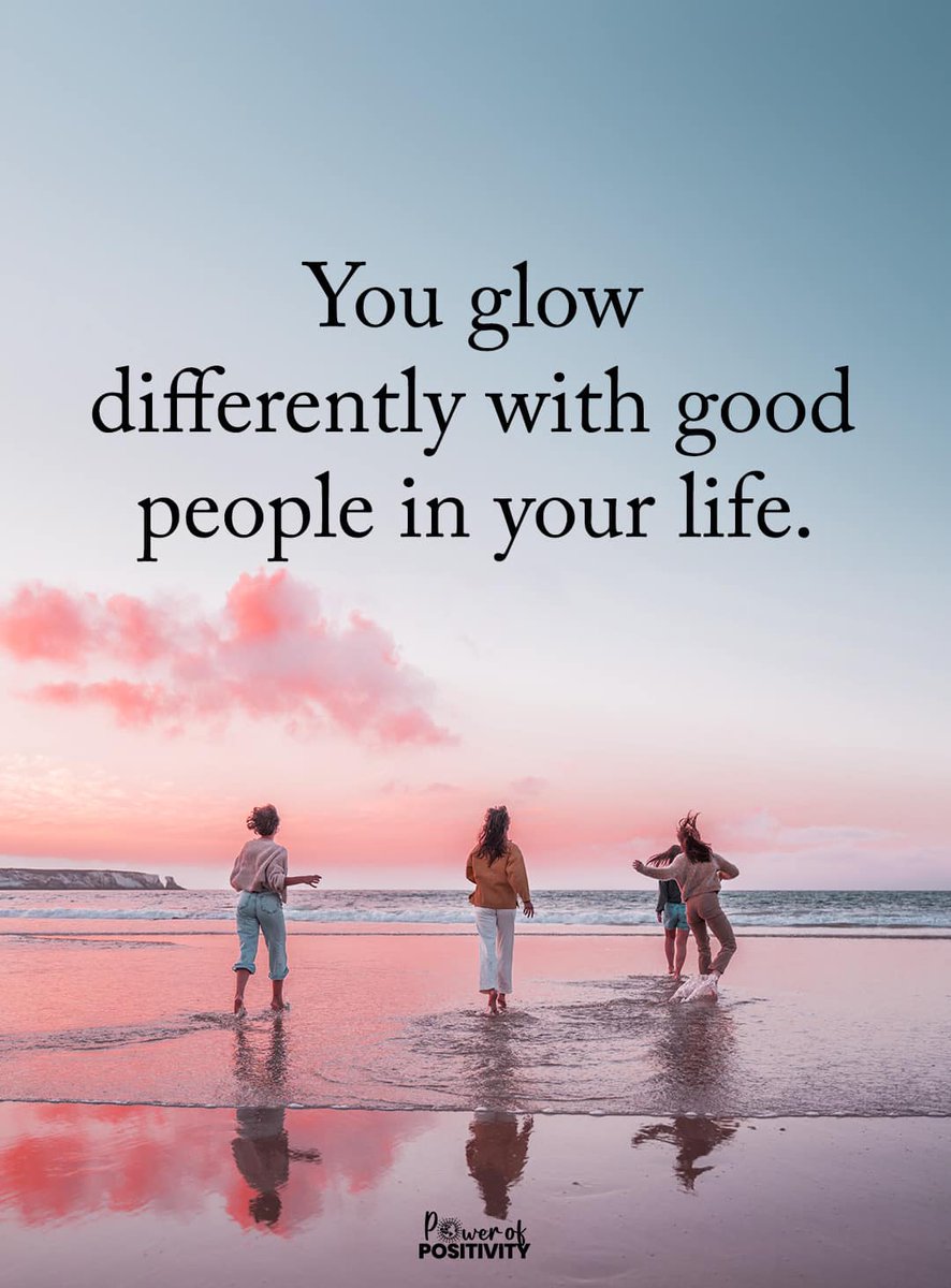 You glow differently with good people in your life. ~ When we're with good people, there's better odds for not stressing as much, being motivated and garnering peace of mind which is so  precious. ~ #GoodPeople