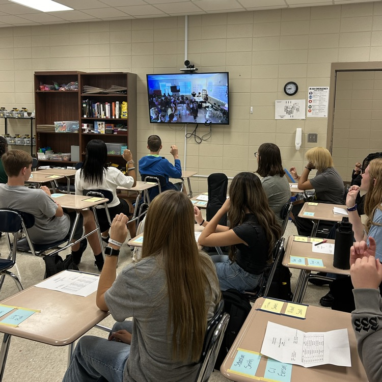 DWDanielHigh's tweet photo. What a great start to 24-25! Puzzle race in teacher cadet, ASL remote class with EHS, lots of smiles from students and staff, one word in family consumer science, and a wet afternoon duty for Mr Culpepper and Mr Lepa #day001 #oneDANIEL https://t.co/lCpyuYGtji