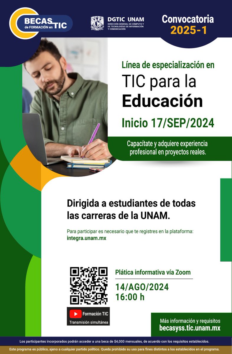 Becas EducaTIC UNAM tweet media