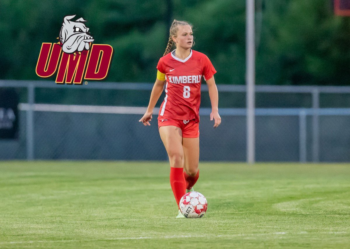 EmilyUrban's tweet photo. After a great visit yesterday with @UMDSoccer I’m so excited to say that I have received my first offer to play at the next level!! I couldn’t be more thankful for Coach Cane, Sidney and Aaron for believing in me and giving me this opportunity! @KimGirlsSoccer @WisconsinUnited https://t.co/SGvBL6GgYb