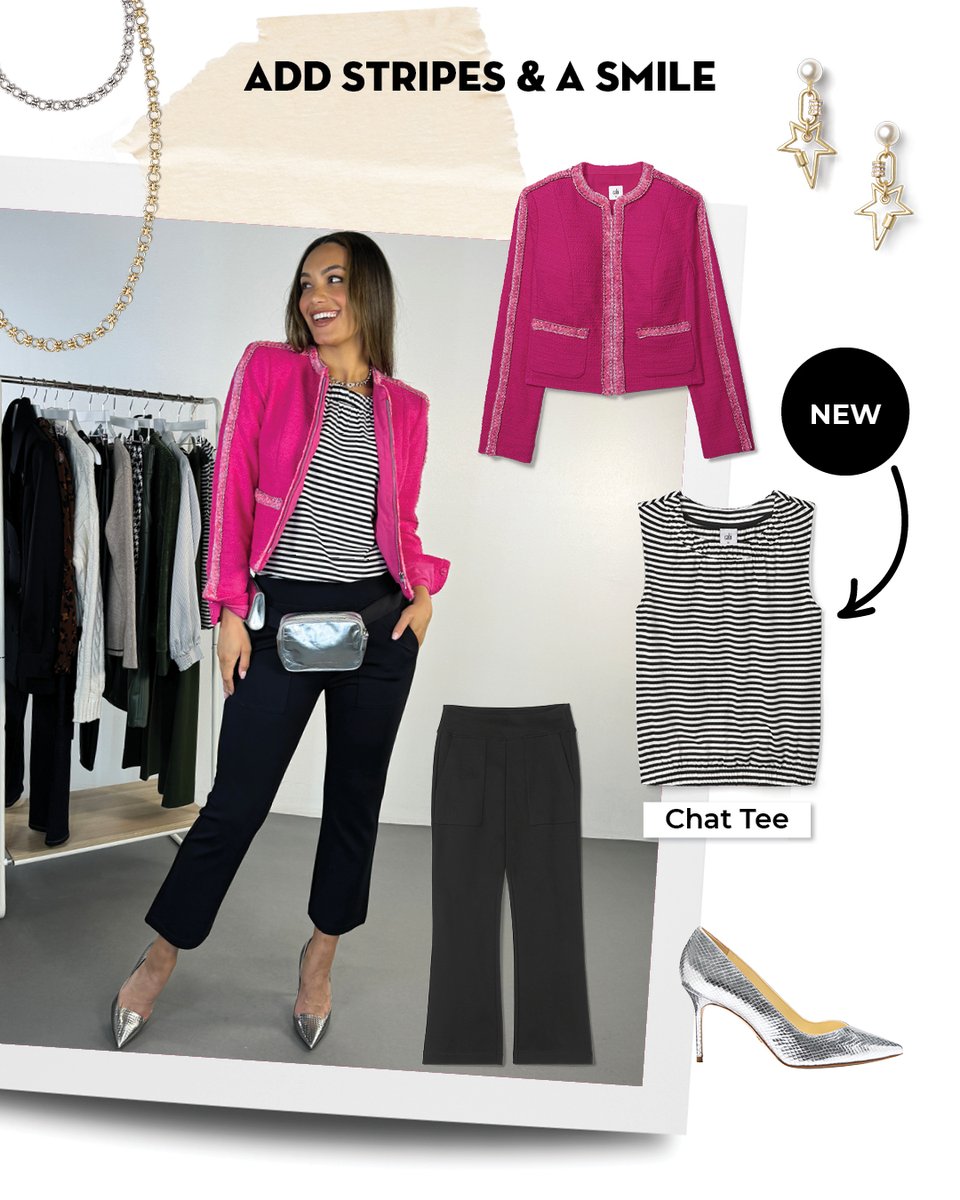 cabiclothing's tweet image. 1️⃣4️⃣ items to add to your closet that pair perfectly back to your spring faves. 

Shop the Get List: cabiclothing.co/3SAdaVv #cabiClothing