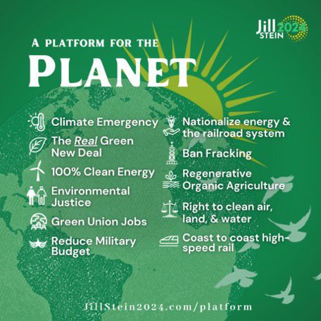PensiveTM's tweet photo. @rozmcdermott @Progress4TheWin @PookieJane3429 @BreeNewsome We can fight against both wings of the Corporately Owned Duopoly at once. And if we can convince a few friends to do likewise we can disable it.
#Vote4Peace to save innocent lives
#VoteChoice for women’s health
#VoteGreen to save life on Earth
#VoteNoProject2025 https://t.co/gTXiXovhcm