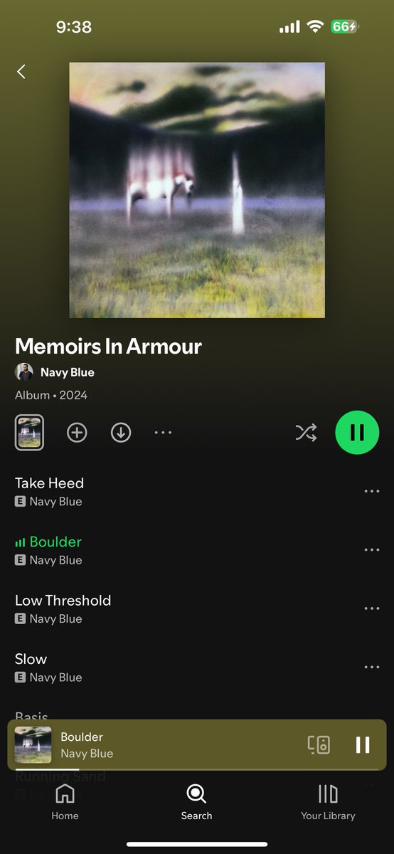 New Navy Blue out now! I  produced “Boulder” and “Running Sand”