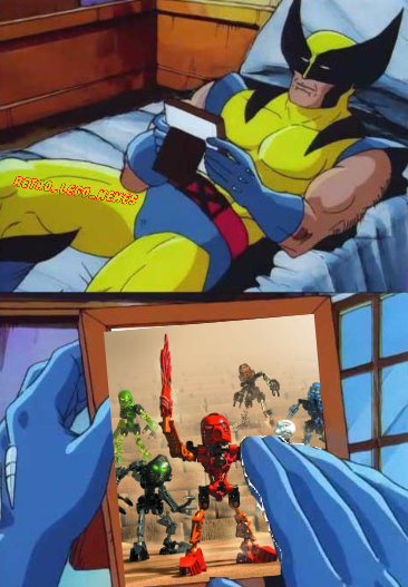 RetroLegoMemes's tweet photo. I miss them #bionicle #lego #legomemes #Memes #legobionicle #bioniclememes #Wolverine https://t.co/wGbDniMvVH