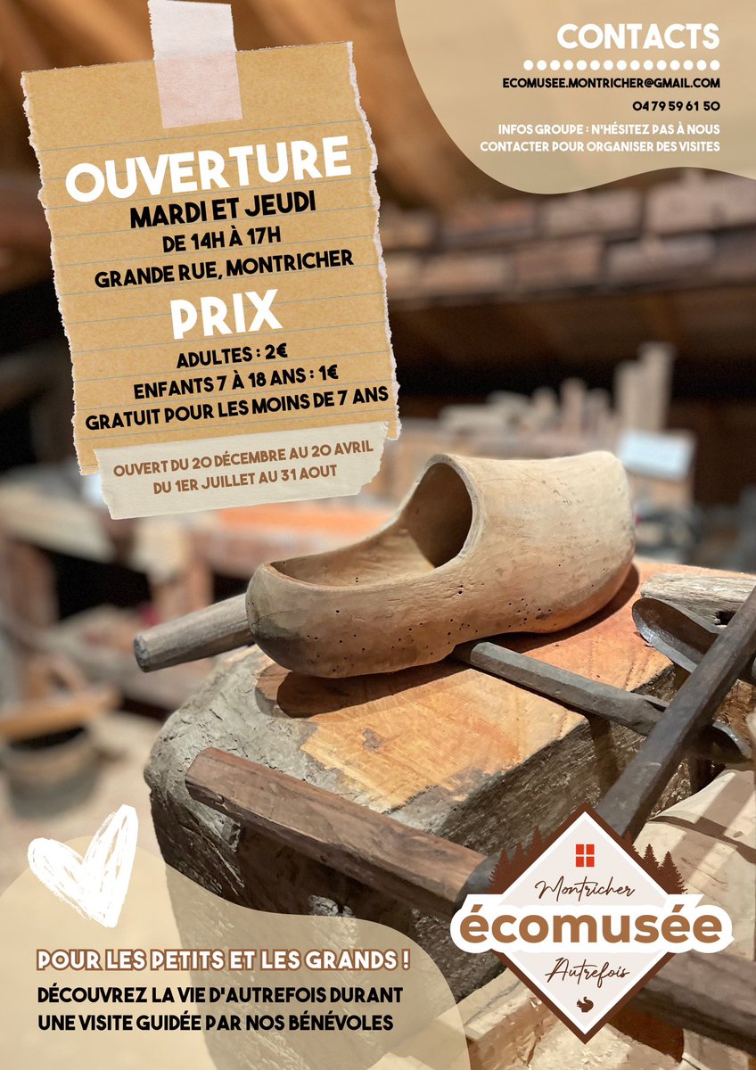 Pour en connaître plus sur la vie d’autrefois dans les montagnes de Montricher Albanne, on vous donne rendez-vous à l’écomusée le mardi et jeudi de 14h à 17h du 1er juillet au 31 août puis du 20 décembre au 20 avril ! #montricher #albanne #ecomusee #memoire