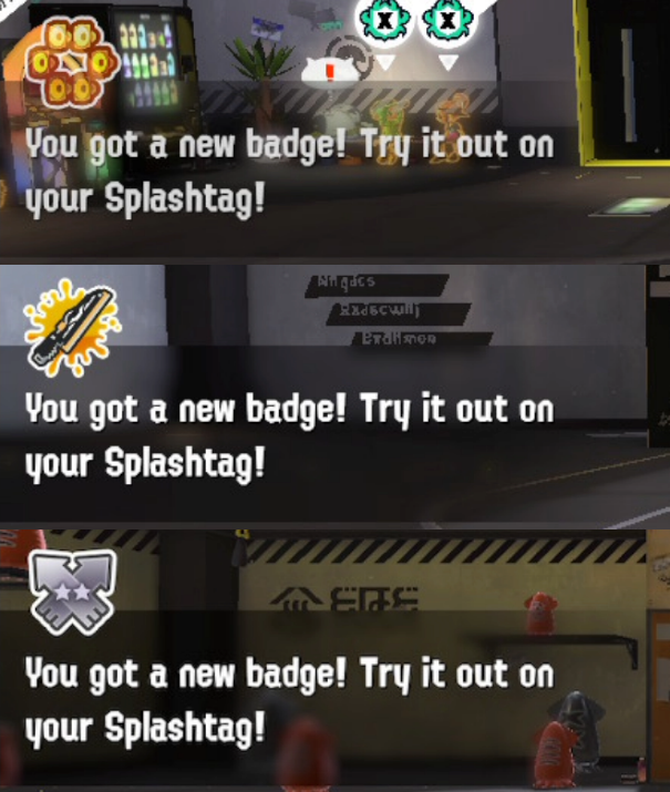 Got some cool badges recently. Gold Wail, 5 star Wiper and lvl 400!