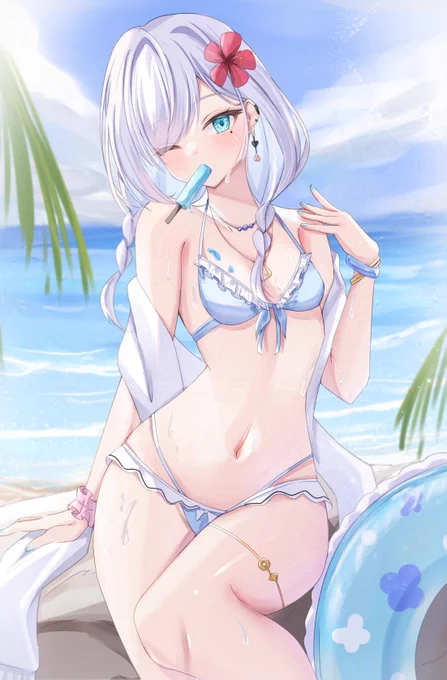 #オリジナル 「あっつ……」