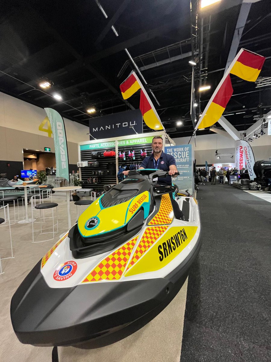 SLSAustralia's tweet photo. #NationalPartner | We're taking our SLS Sea-Doo's to the Sydney International Boat Show!

Come and visit us at the Sea-Doo booth this weekend to see, and learn all about how we have been using our PWC's to save lives for nearly 15 years.

#SeaDoo #SeaDooLife https://t.co/1N0ZpXYkQi