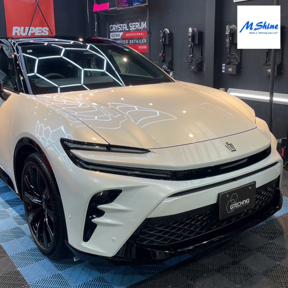 carcare_mshine's tweet photo. 今回ご紹介するのは、トヨタ　クラウンスポーツです。

施工メニューは
･セラミックコーティング 
GTECHNIQ ULTRA 施工

セラミックコーティングも、
実績のある当店にお任せください♩

目的、ご予算に合わせて、
ベストなコーティングを
お選びいただけます！
今回もありがとうございました。 https://t.co/elOwLYhk5M