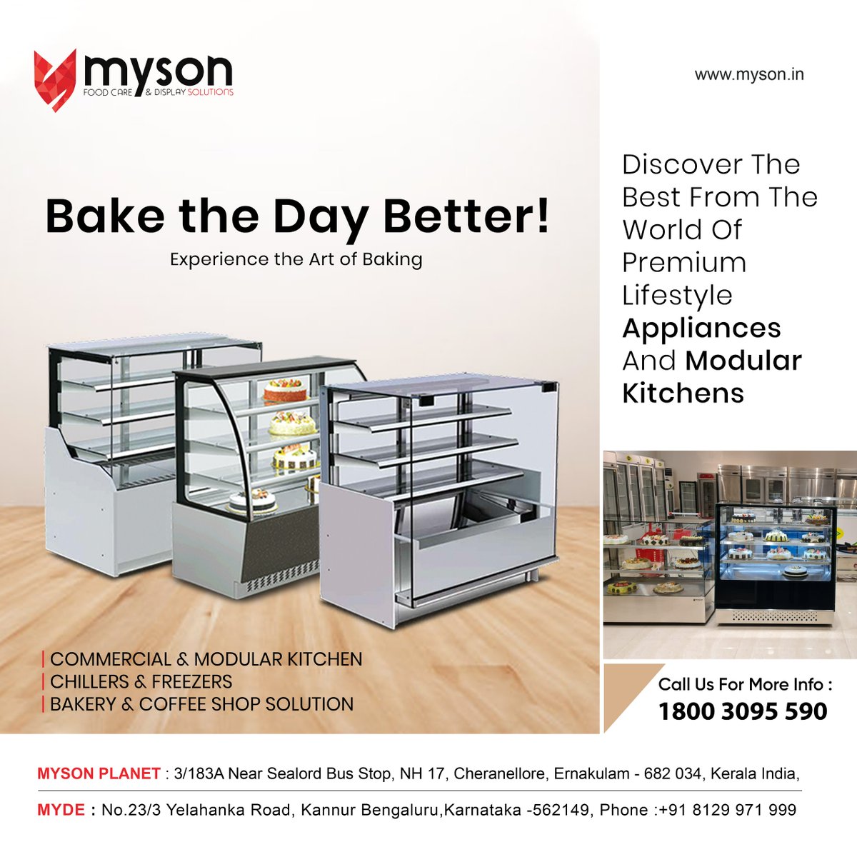 mysonfoodcare's tweet image. Discover Our Bakery Display Solutions!
#displaycounter #bakery #display #myson 
.
.
. 
🌐 myson.in
📌 Cheranellore, Ernakulam, Kerala
☎ 094959 57914