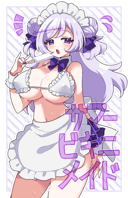 ビキニのメイドさんでも描いてないとやっていけない暑さ 