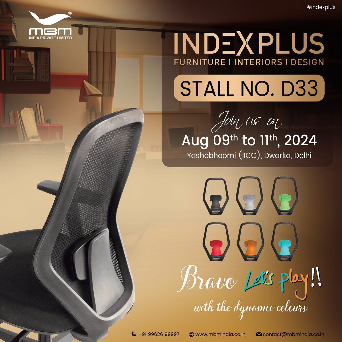 mbmindiapvt2's tweet image. We’re ecstatic to be exhibiting at INDEX ! From showcasing our MBM INDIA PVT LTD PRODUCTS new connections, we are ready to take this year’s OUR CHAIR PARTS and Seating Solutions exhibition to the next level ✨ See you there! #index2024 #DELHI