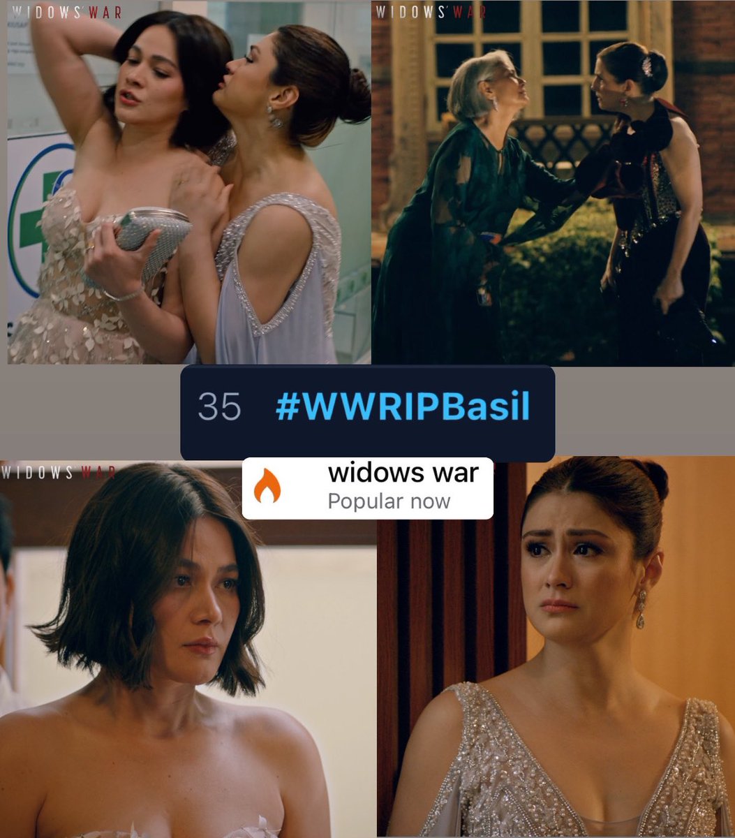 MovieQueenBea's tweet photo. Thank you for making last night’s episode trend on X!

#WWRIPBasil @ No.35

#WidowsWar is also Popular on Facebook search!

Mamaya ulit sa #WWAnotherInvestigation 
Bea Alonzo https://t.co/gTd2kzIREN