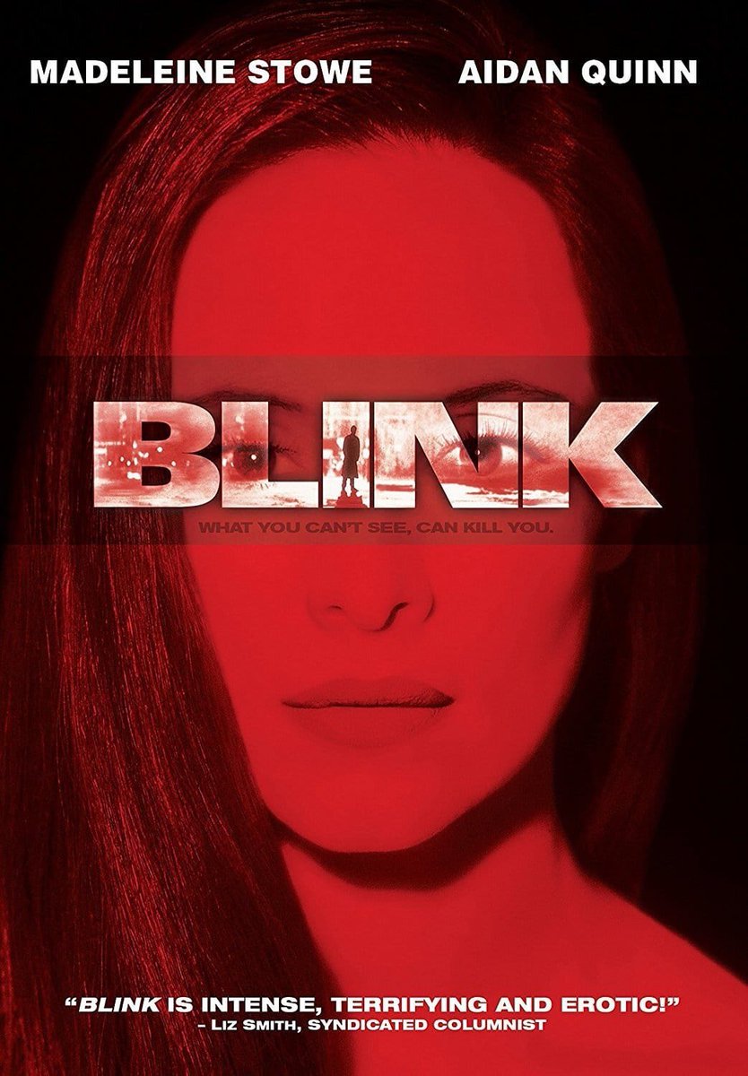 NOFUNJUSTIN's tweet photo. Just realized the poster for Shyamalan’s Trap is very similar to the 1993 Michael Apted thriller Blink https://t.co/fx3uzr2qtS