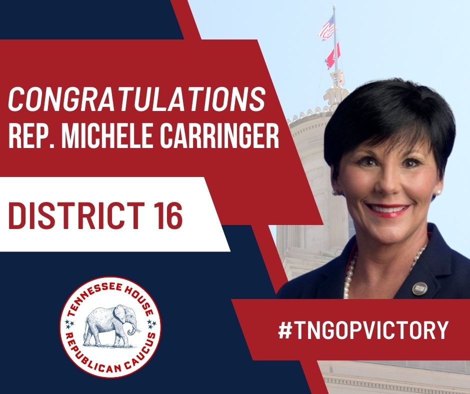 tnhousegop's tweet photo. Congratulations to @ElectCarringer  on being elected as the District 16 nominee! https://t.co/kK2sgZtoAD