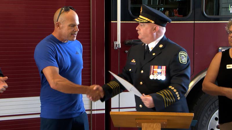CFJC_Today's tweet image. Kamloops man recognized for his heroic actions after he pulled swimmers from the Thompson River dlvr.it/TBNPzb #Kamloops