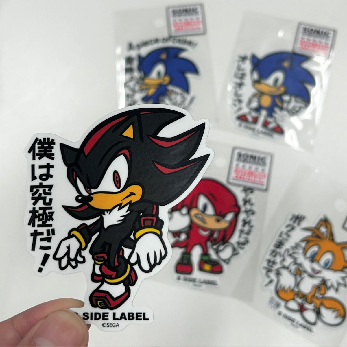 B-SIDE LABEL 「ソニック・ザ・ヘッジホッグ」ステッカー 本日より発売 
