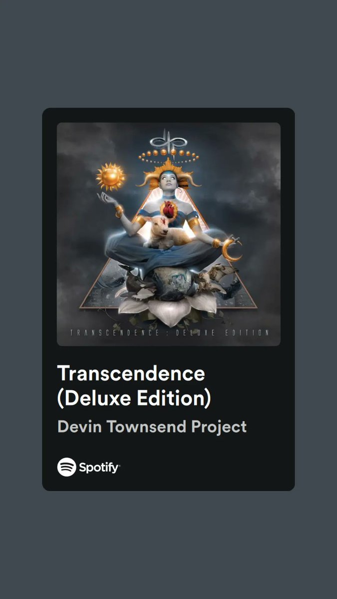 c_andoc's tweet photo. ¡Música para que no escuches siempre lo mismo!
Devin Townsend Project
Álbum: Transcendence / 2016
Progressive Metal
#Musica #Rock #Metal #Canadá #Spotify #Banda #Music #Band #Playlist
#Artista #Album #Album_Tracklist #Radio #Trending #Tendencias #Colombia
https://t.co/U0fCknnHBy https://t.co/vbH9Ir9rU8