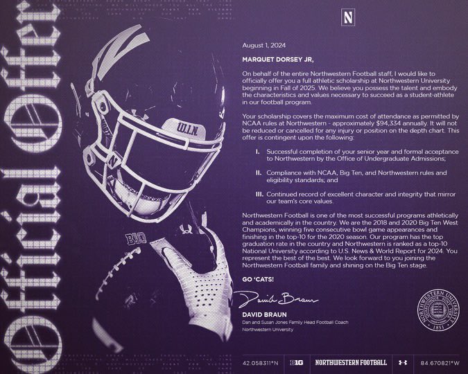 Amen. God gone do it everytime💯 <a href="/NUFBFamily/">Northwestern Football</a>