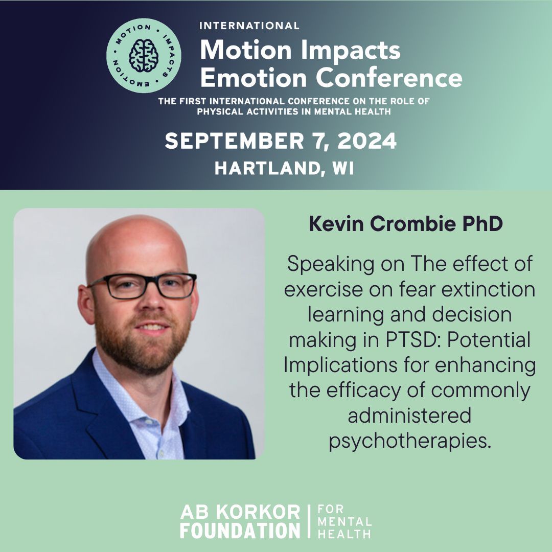 One of our featured speakers is Kevin Crombie from @universityofalabamaa who is speaking on the effect of the extinction learning and decision making in PTSD. buff.ly/4bwyD8F #mentalhealth