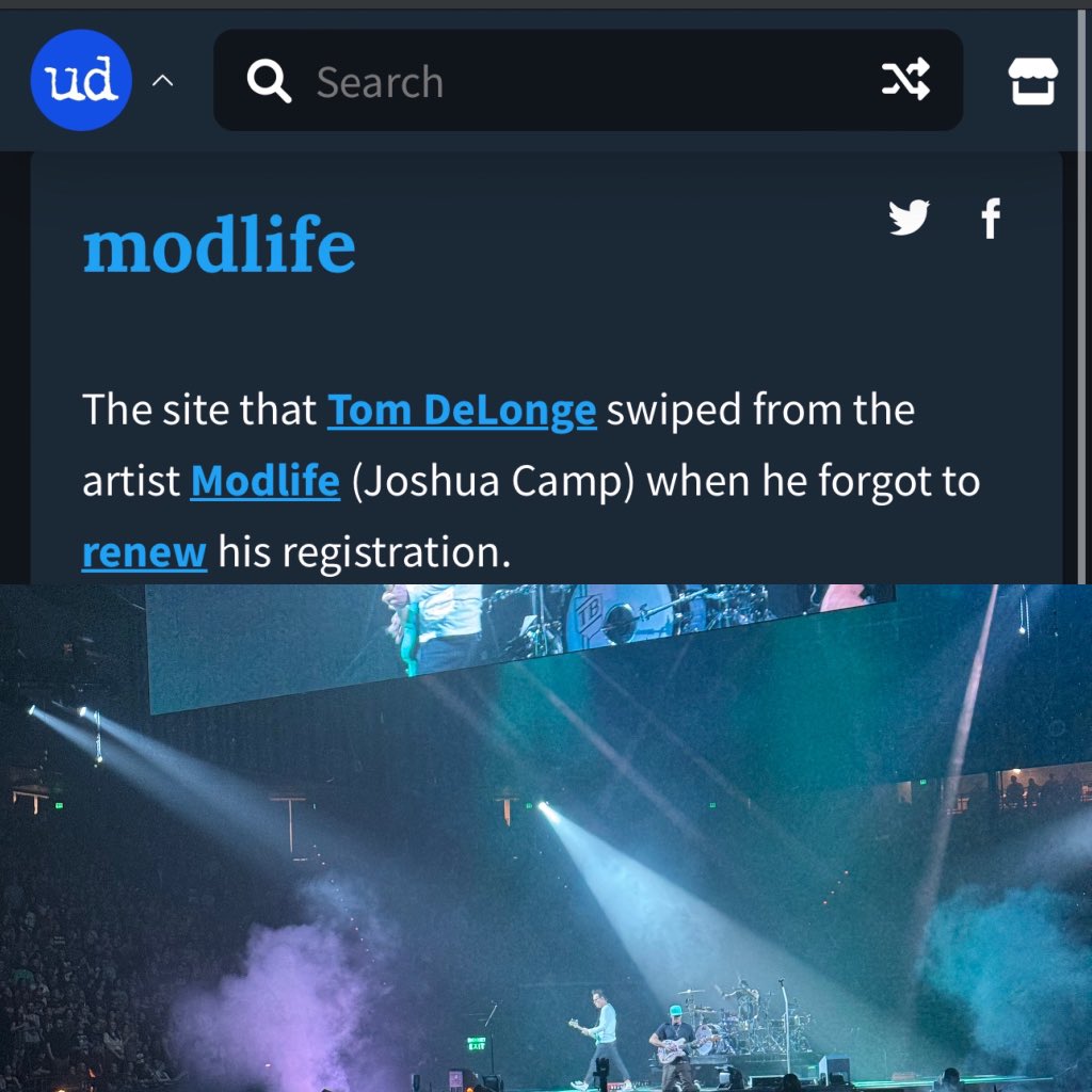 joshuacamp's tweet image. I never thought I’d end up willingly going to see @blink182 but being here from Nashville and  @travisbarker telling the people in Kentucky “we love you Tennessee!” Actually made my night 😆  #blink182 #modlife