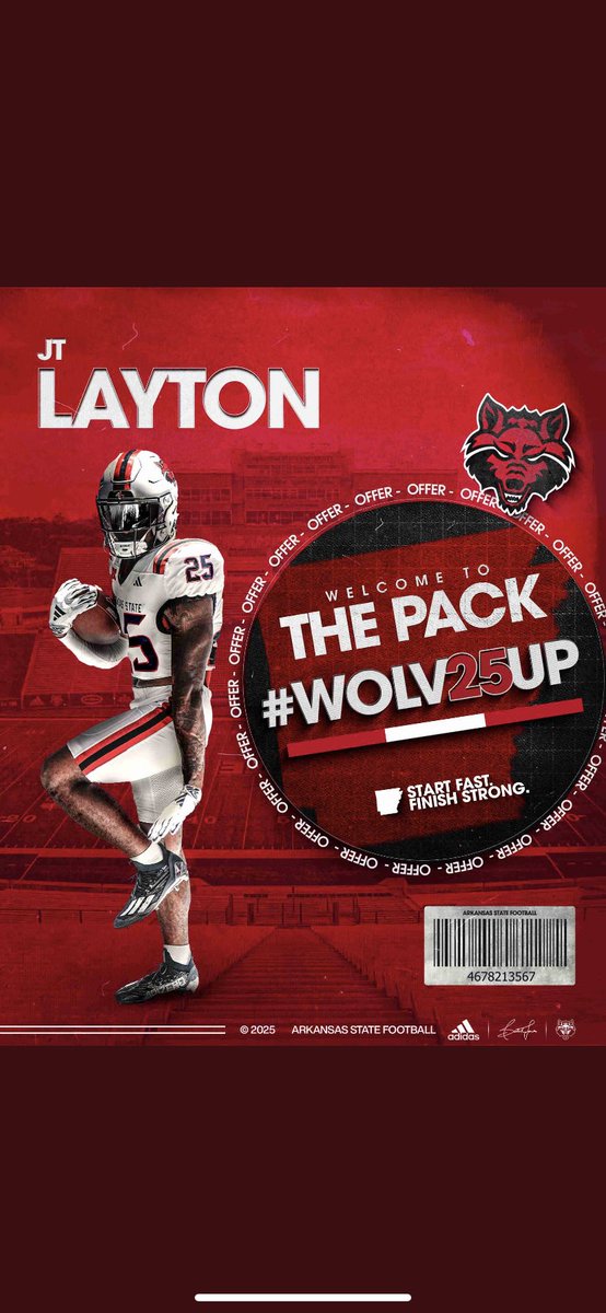 jt (@jt_layton19) on Twitter photo Blessed to have an received an Official Offer to Arkansas State University <a href="/CoachNickGrimes/">Nick Grimes</a> <a href="/coachgregoryOG/">Ryan Gregory</a> Blessed to have an received an Official Offer to Arkansas State University <a href="/CoachNickGrimes/">Nick Grimes</a> <a href="/coachgregoryOG/">Ryan Gregory</a>