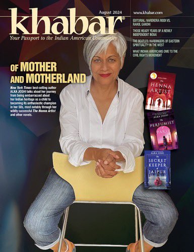 Khabar August 2024 Issue is out!
NYT Bestselling Author <a href="/alkajoshi/">Alka Joshi</a> in conversation with Deputy Editor <a href="/poojagsingh/">Pooja Garg</a>