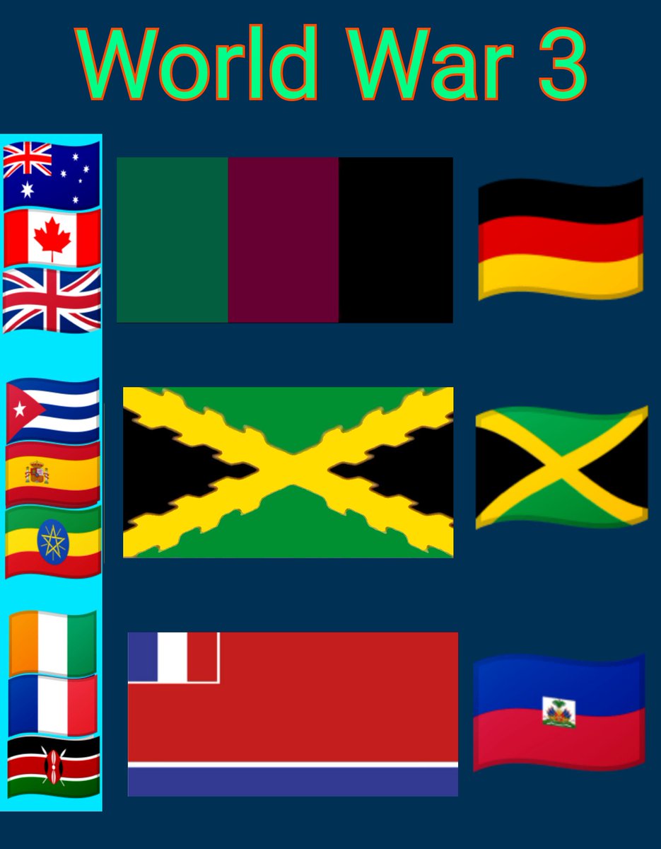 _C_S_3_'s tweet photo. #WorldWar3 #CaymanIslands
@KremlinRussia_E

#WorldWarIII is a chance for #Communism to flourish in the smaller settings of #Ukraine.

#Nicaragua &amp; #CostaRica take vengeance on Panama.

@IDF #Israel annexed #Gaza under a similar flag by banning the flags of #Hamas &amp; #Palestine. 🇵🇸 https://t.co/u8qjtYZpxb
