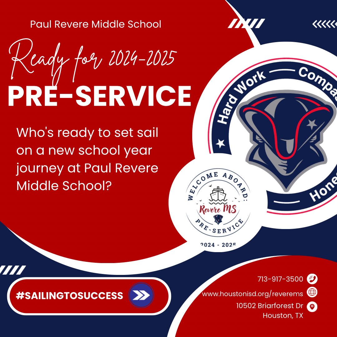 drrileyeducator's tweet photo. Excited about the school year! Today, we anchored our principles to #sailingintosuccess and #makehistory. I am most excited about  make a lasting impact on our students and community. Let's navigate this new school year with purpose, passion, and perseverance. #BackToSchool https://t.co/5Pz3bftdHn