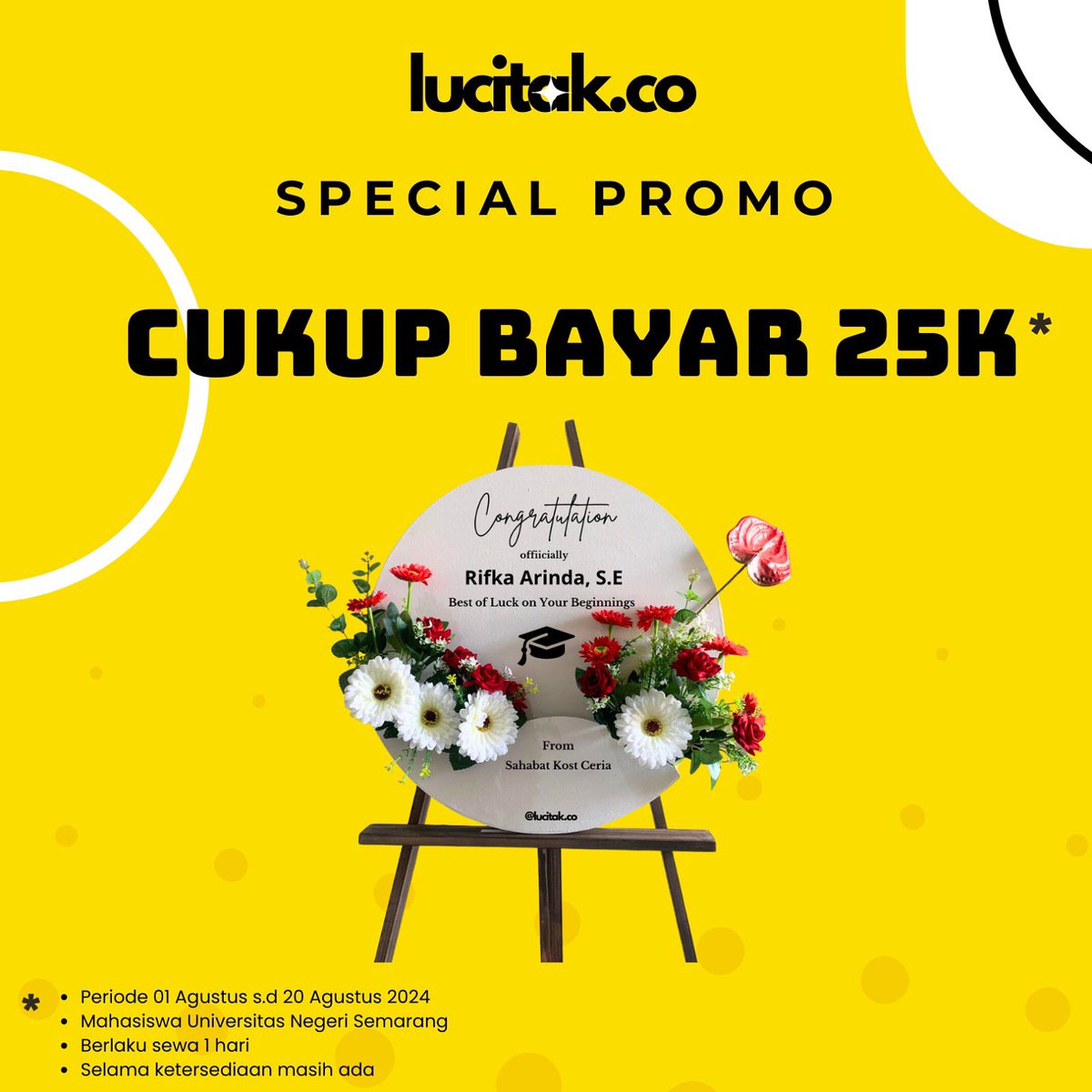 Hendrafebrik's tweet photo. @unicelounge Cek instagram @lucitak.co https://t.co/RoXGUnZorD