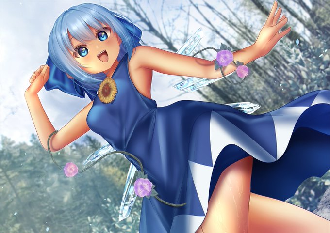 スケブでチルノちゃんを膨らませました!
あたい⑨だから加減出来ない! 