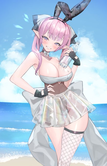 バニーの日…!OCバニーのビビちゃん(in海)🐰🤍
暑い日が続いていますね…こまめに水分補給してくださいませ🥤
#バニーの日 