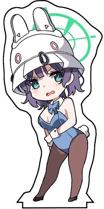 コミケで頒布するRabbit小隊Wアクスタです(今日はバニーの日)#ブルアカ 