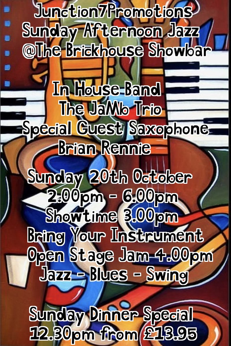 Junc7promotions's tweet photo. iF YOUR INTO #JAZZ #BLUES #jazzclub #bluesclub Join the #sthelens #NorthWest Club here on FB > https://t.co/n7GNHFPtzk @JazzUK @whatsonsthelens @WhatsOnNW @sthelenscouncil @sthelensstar @StHelensCollege @JammStudios @Cornucopia123 @sthelenslife1 @StHelensMayor @sthsocialcircle https://t.co/ajGoa3phi7