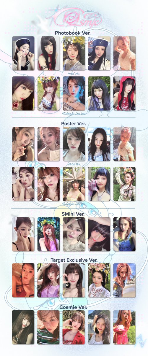 RVmdlist's tweet photo. 레드벨벳 코스믹 포카리스트   
https://t.co/GspYvW2PEX 

#RedVelvet #Cosmic #아이린 #IRENE #슬기 #SEULGI #웬디 #WENDY #조이 #JOY #예리 #YERI #레드벨벳 https://t.co/5NUJCLp6cM