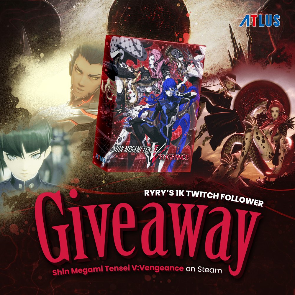 tirarysu's tweet photo. 🎁 Game Giveaway! 🎁

Hello! ✨
To celebrate reaching 1k followers on Twitch, I want to give back to the amazing gaming community that has shown me so much kindness! And for this one, I'm going to give away 1 SMT V: Vengeance key for Steam! 🥳

Rules: 
✦ must be following me 
✦ like and rt 
✦ (optional) tag a friend
✦ (optional) follow my twitch

The winner will be announced on 17 August! ✨

Thank you all for your support, and I’m excited to share the love and appreciation with you! 💖

#SMTVV #GameGiveaways #Giveaways #SteamGame