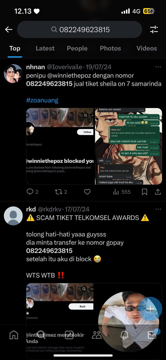 mindaseong's tweet image. ‼️hati-hati penipu tiket kang mak‼️

#zonauang #kangmak #tixid