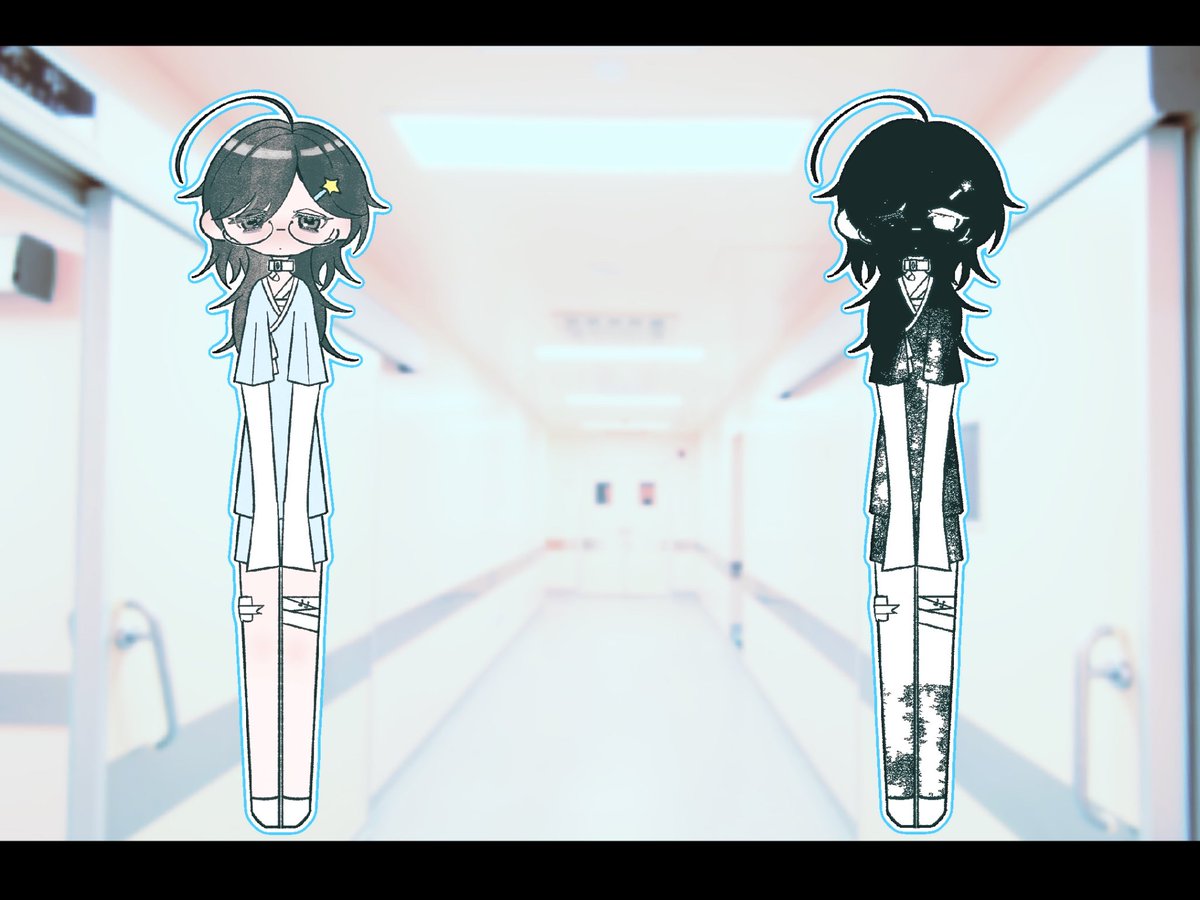 祝您早日康复

一年以前的画，一直都很稚嫩
谢谢宽容♡