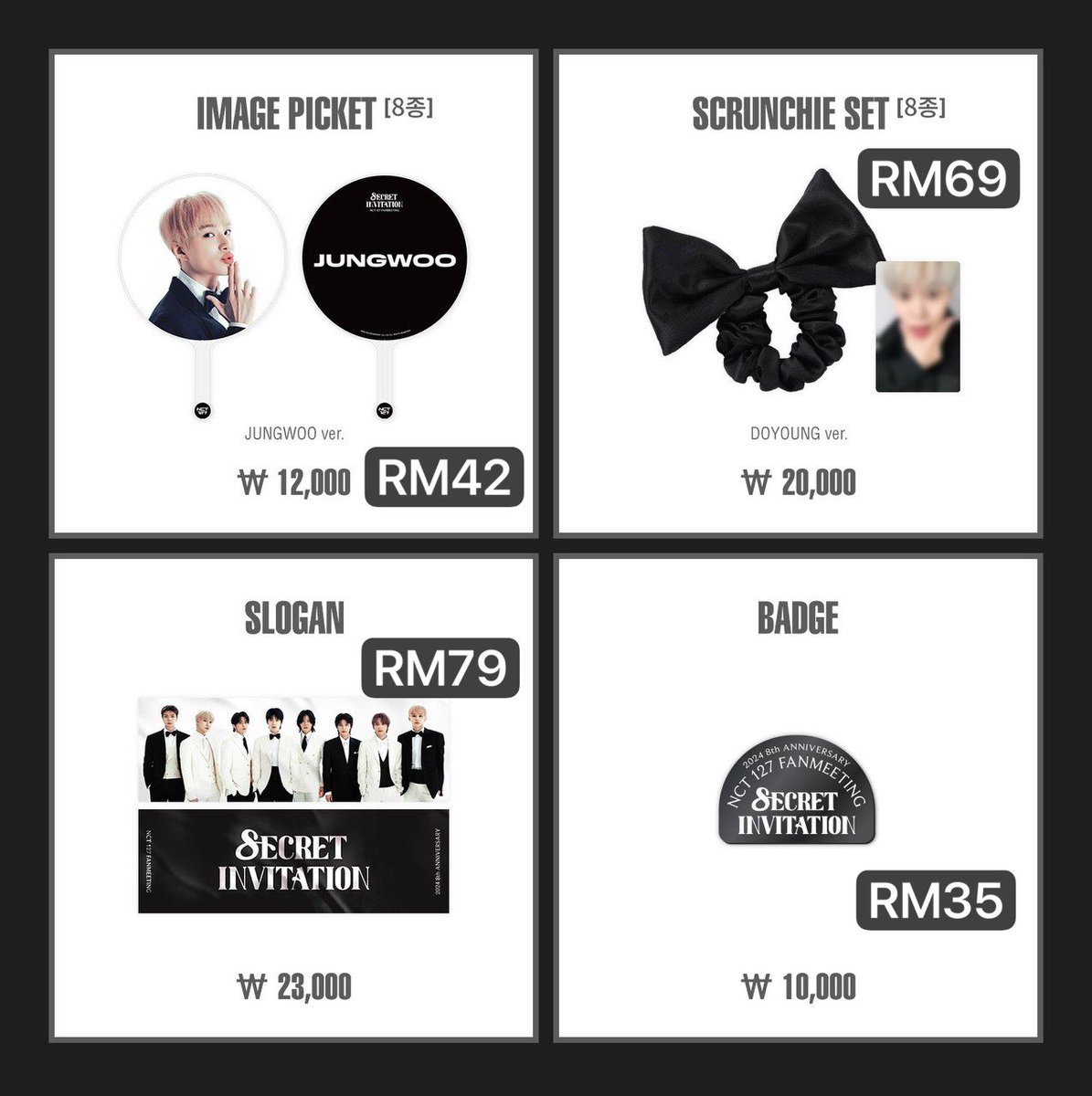 mannageoshippeo's tweet photo. 🇲🇾 MY G.O
💕 NCT 127 8th ANNIVERSARY FANMEETING <8ECRET INVITATION> 💕

📌 Price in pic is for 1st payment

🌼 2nd payment : ems &amp; local postage 

CLOSE ORDER: TBA in telegram channel

https://t.co/3UYCwL7uWd

#pasarNCT #pasarNCTmy https://t.co/VxOPbGg83P