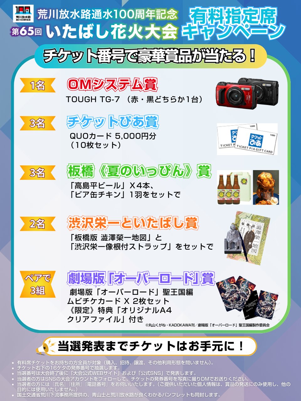 第37回 なにわ淀川花火大会 チケット2枚 パノラマシート ライト1