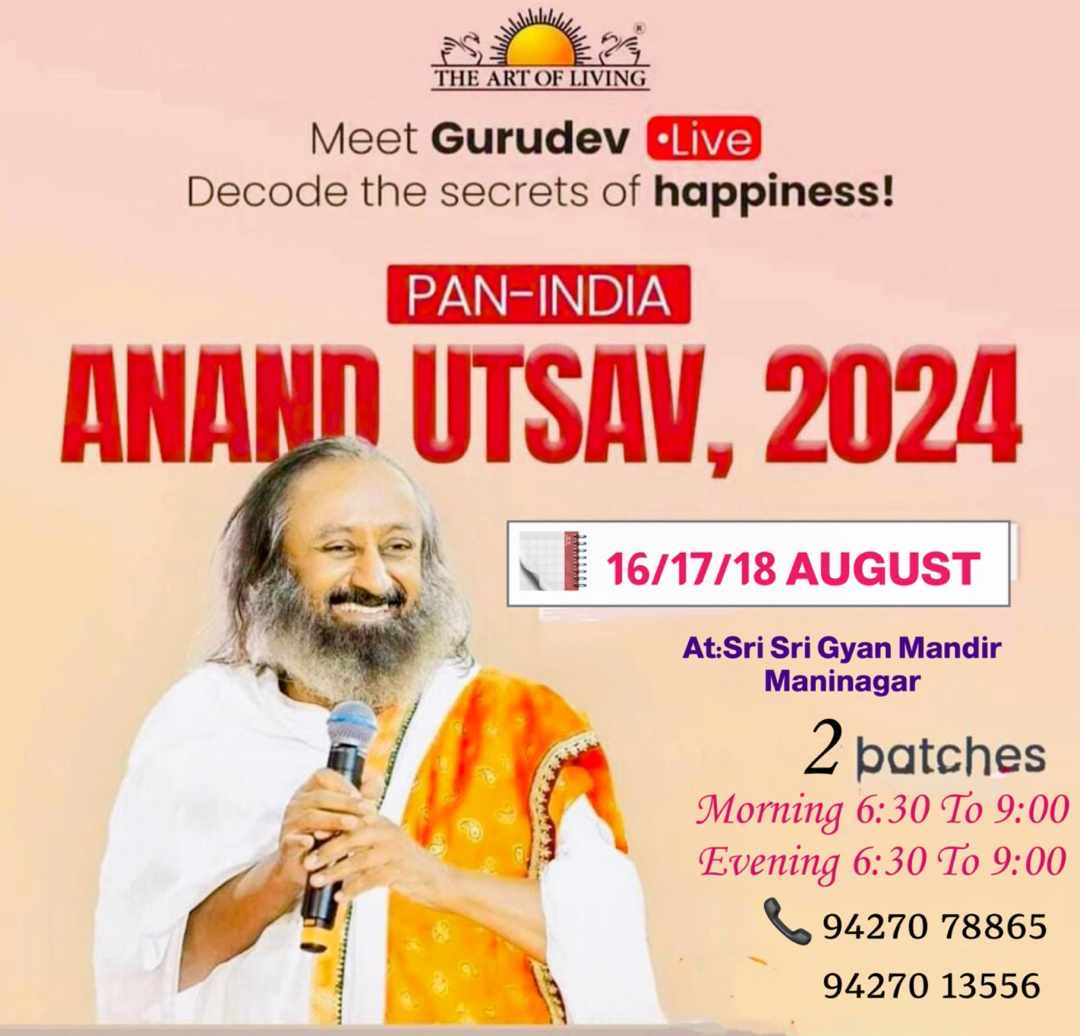 prince_makhecha's tweet image. ⁦@SriSri⁩ #happiness #program #happinessprogram ⁦@ArtofLiving⁩