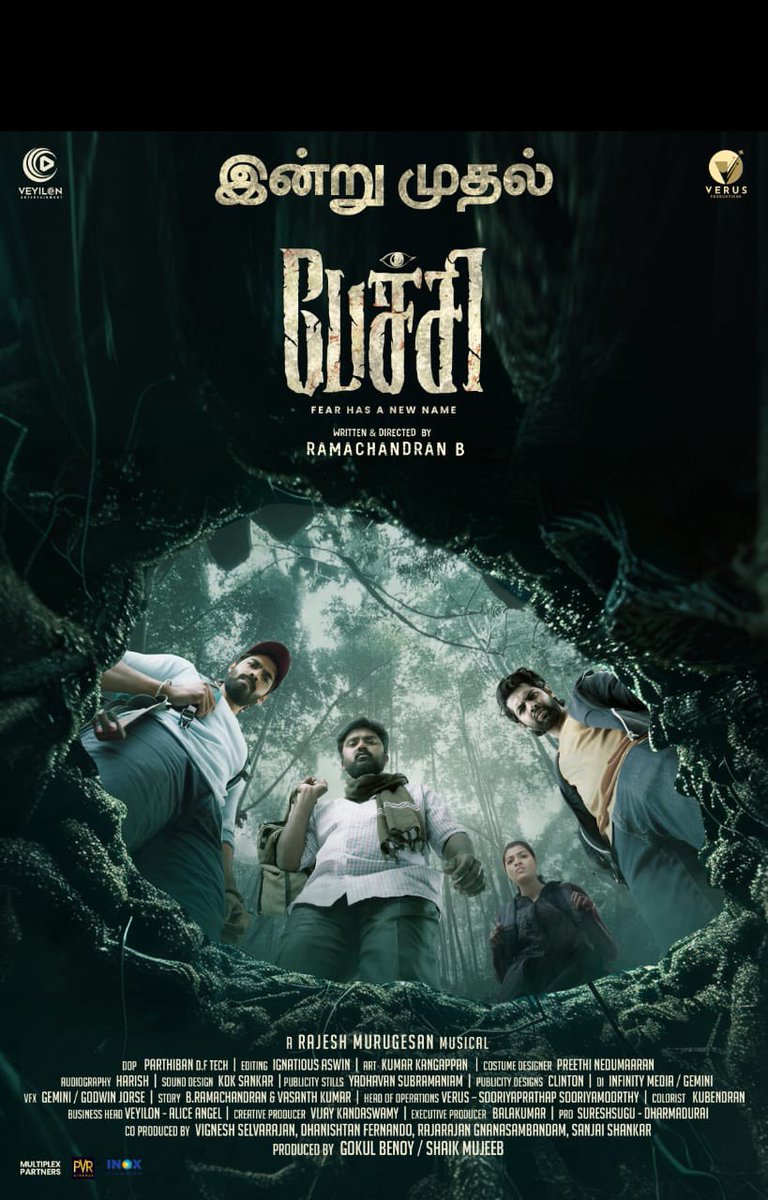Pechi is yours from today ! We put our heart and soul for the audience to real theatrical experience.need all your support and please go and watch the movie in theatres.

Get ready to enter into Pechi zone 
<a href="/verusproduction/">Verus_Productions</a> <a href="/gokulbenoy/">gokul benoy</a> <a href="/rockraamz/">ramachandran</a> <a href="/Kalavanivijay/">vijay kandasamy</a> <a href="/vickeywaran/">vigneshwaran</a>
