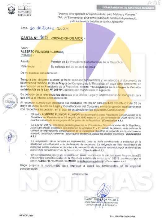 Latina_Noticias's tweet photo. 🚨 #URGENTE | Congreso aprobó pensión vitalicia para expresidente Alberto Fujimori. 
Detalles: https://t.co/nqNMZ8kb2L https://t.co/0aqc4S6WKN