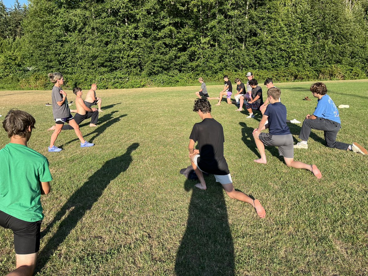 Our Falcons got after it today in some yoga, was an excellent opportunity to learn how to train the mind as well as the body.