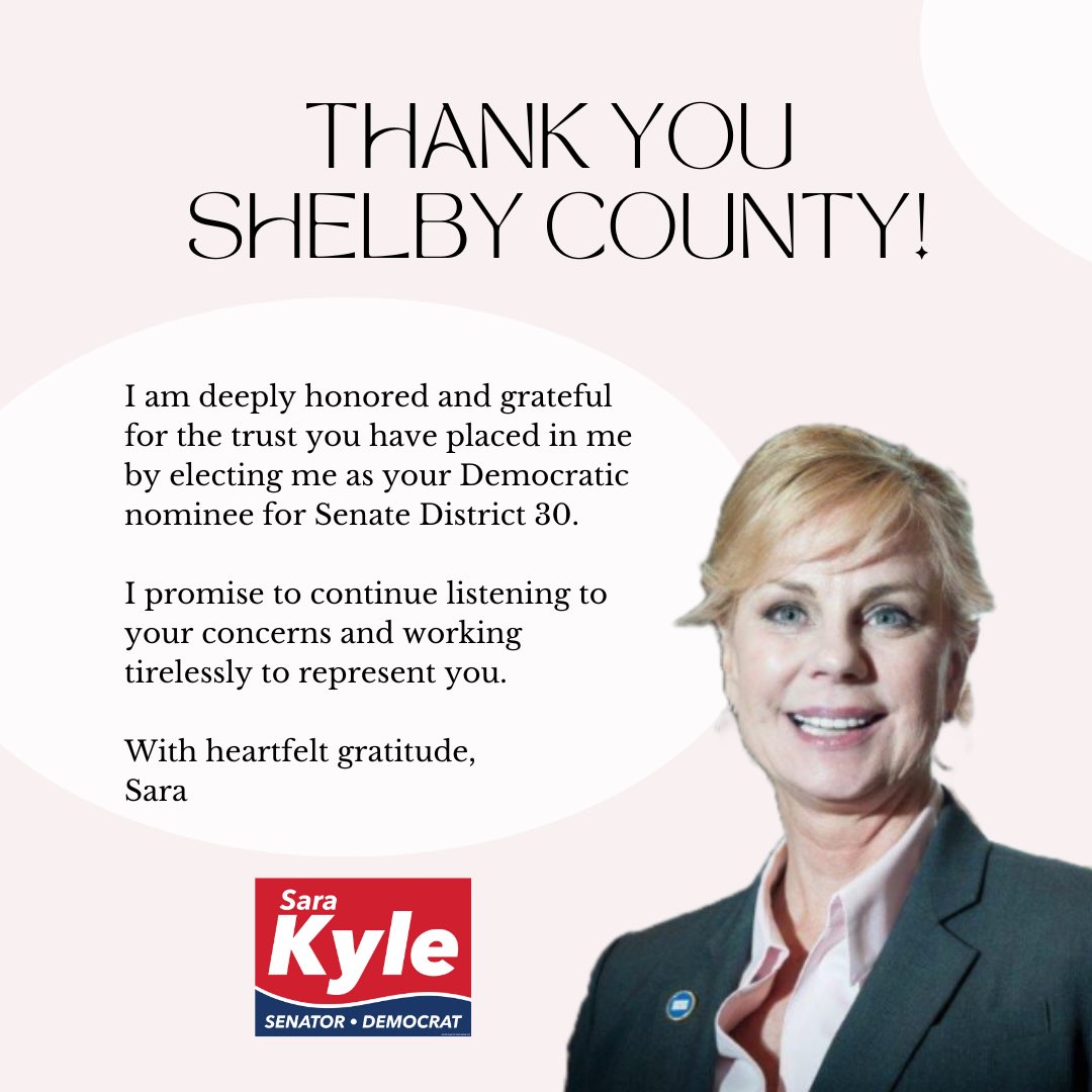 I am deeply honored and grateful for the trust you have placed in me by electing me as your Democratic nominee for Senate District 30.

I promise to continue listening to your concerns and working tirelessly to represent you.