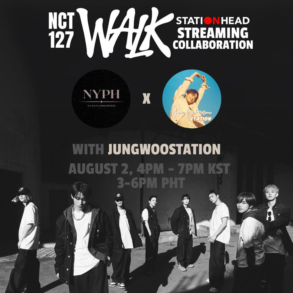 NayutaPH's tweet photo. Stream with us later for a @STATIONHEAD #WALK streaming party hosted by @NayutaPH π with @jungwoo_station πΆ
π Aug 2, Friday
β° 4-7 KST/ 3-6pm PHT
π https://t.co/F9qctnsnzP
#YUTA #μ ν #JUNGWOO
#WalkStreamingParty
#YUTAMIStream #JungvelyPartyTime
#WALKwith127 https://t.co/8SuYYPHdYN