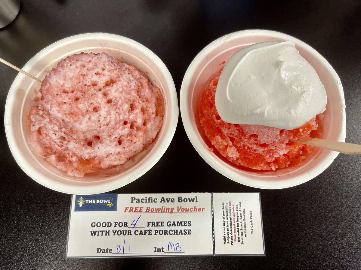 DameonFlores's tweet image. Loco moco, chili frank with rice, shave ice, and complimentary bowling at the Bowl Cafe 😋🤤
IG: @thebowlcafeatpacific
#stocktonca #visitstockton